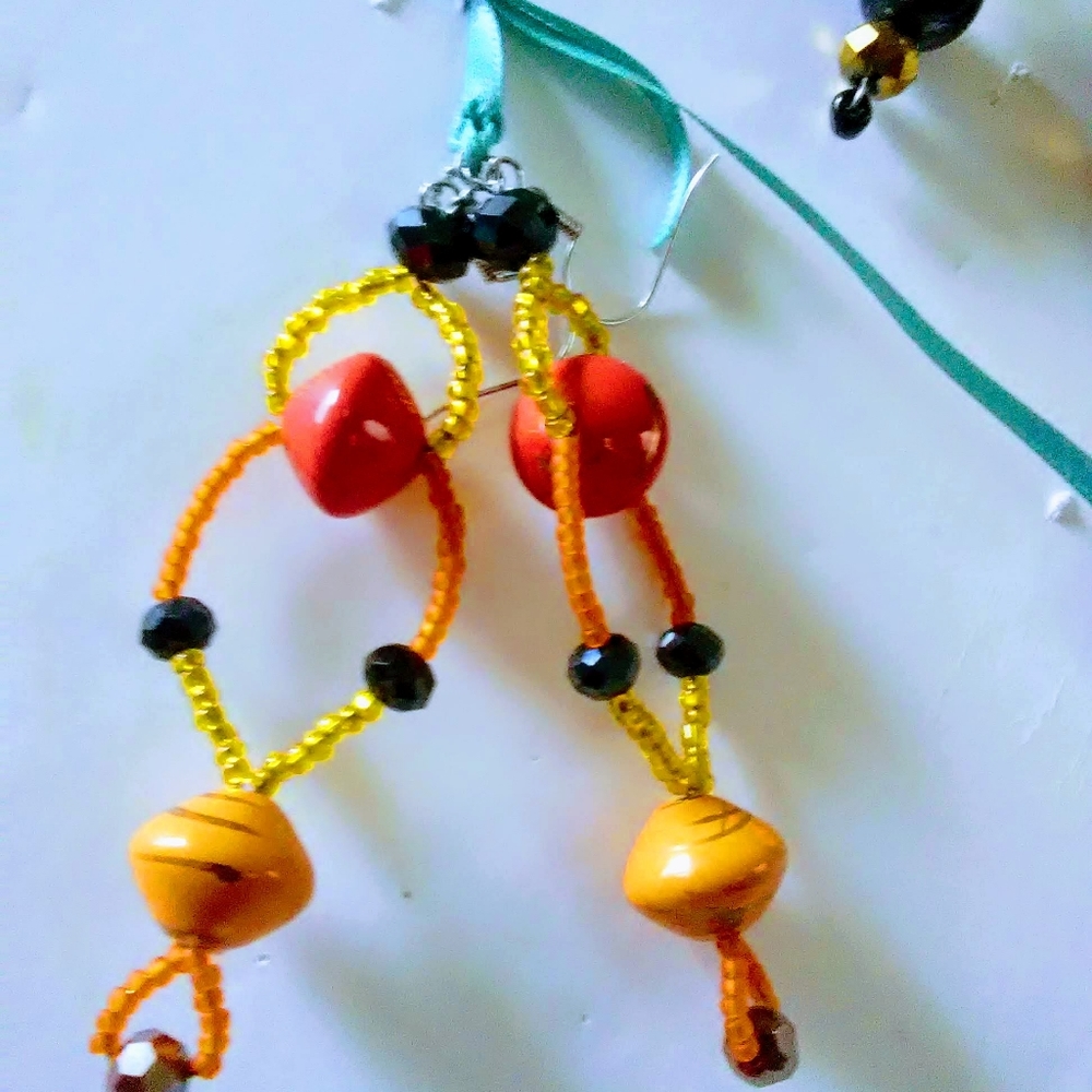 Custom made earrings by Jaiteh